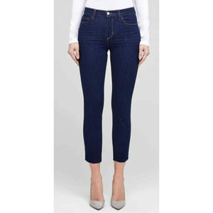 L'Agence Sada High Rise Crop Slim Jeans Lexington Dark Wash Size 24
